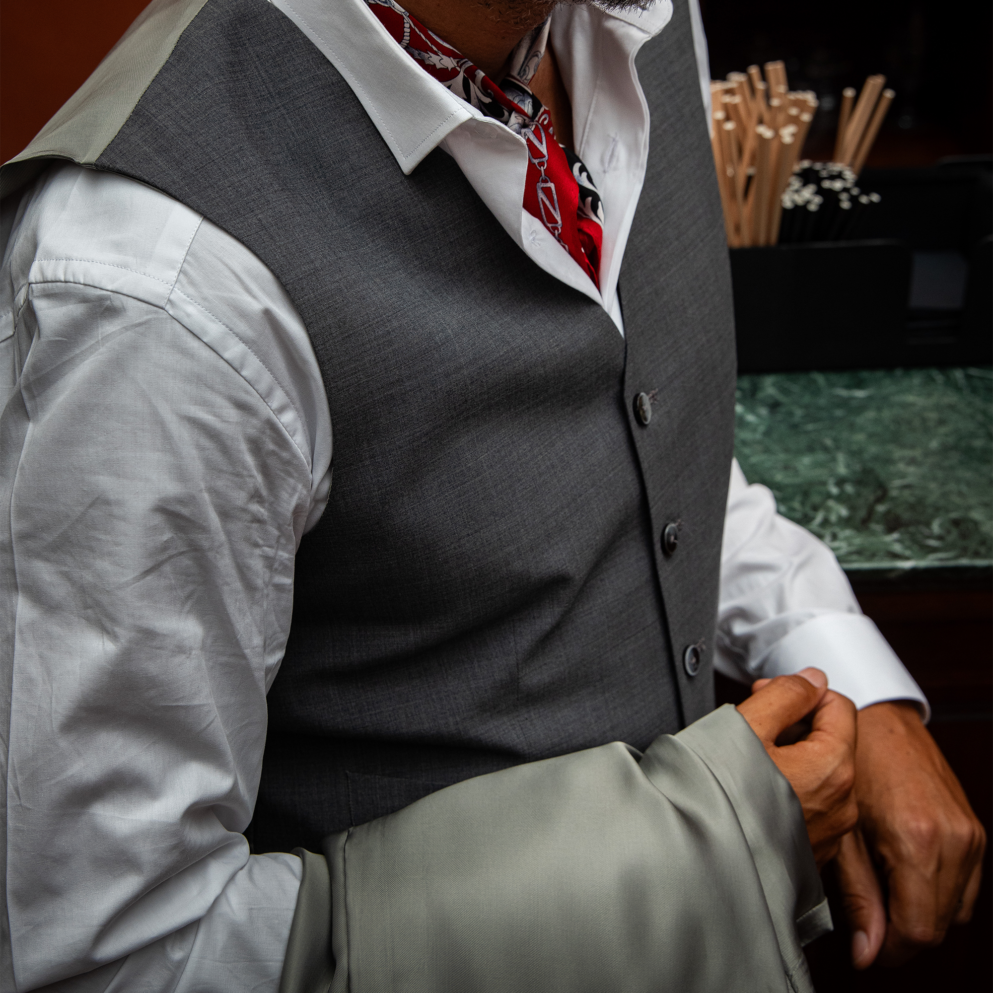 Costume Gris 3 Pièces -Collection Grand Atelier-